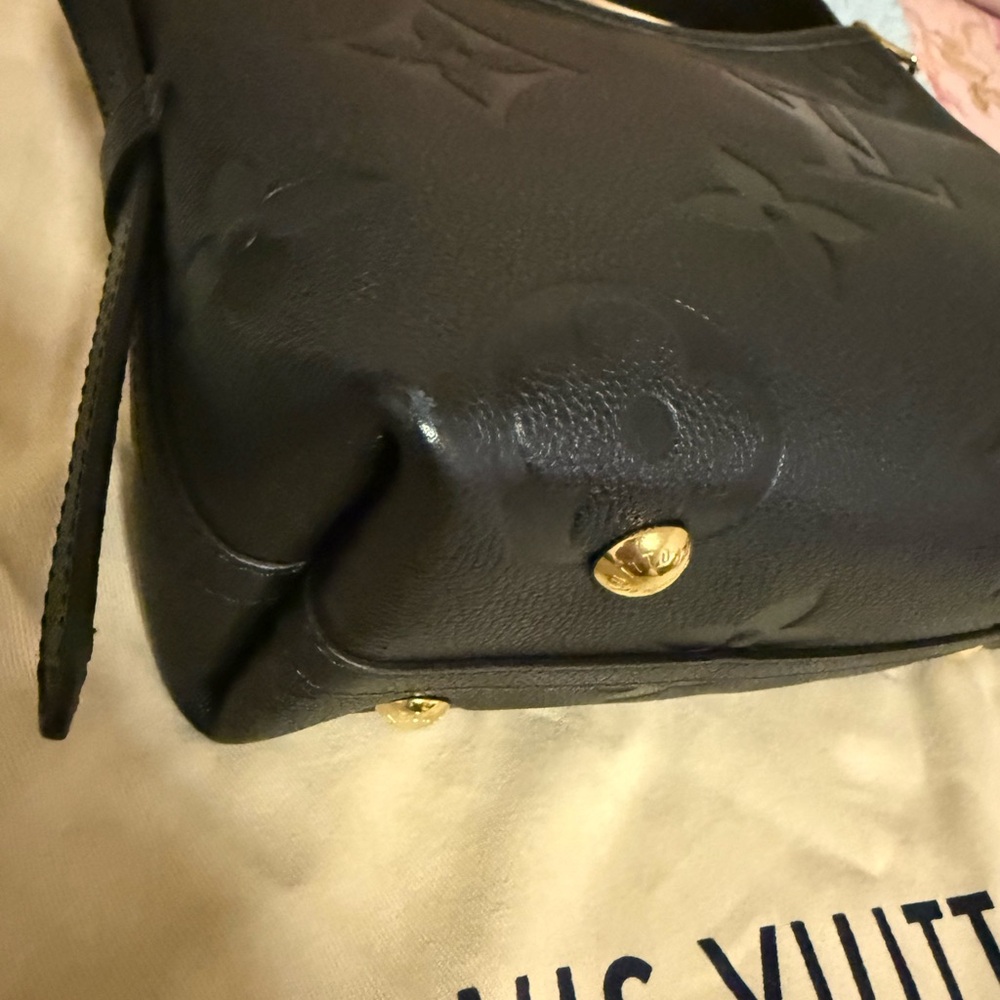 LV Louis Vuitton CarryAll PM Black Monogram Empreinte Leather Shoulder Bag - Picture 9 of 16